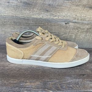 Bed Stu Mens Catfish Suede Leather & Canvas Cap Toe Sneaker Tan Brown Size 11.5